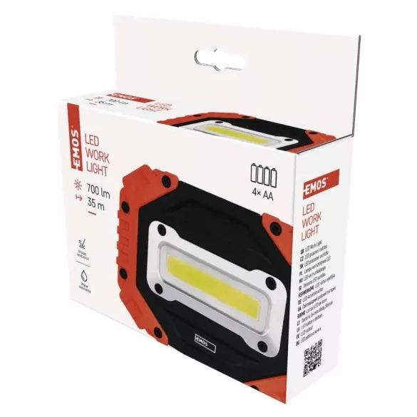 EMOS P4113 LED MUNKALÁMPA COB LED 700lm 4×AA