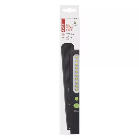 EMOS AKKUMULÁTOROS LED LÁMPA SMD LED + LED,700 lm, 1200mAh P4538