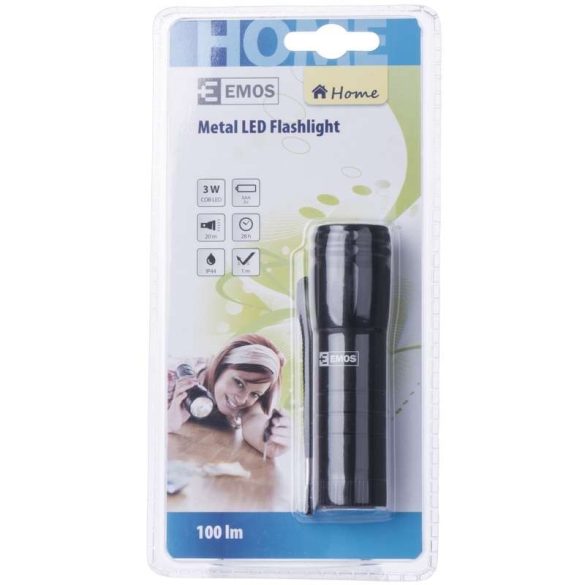 EMOS P4704 LED ZSEBLÁMPA 3W COB LED 3x AAA