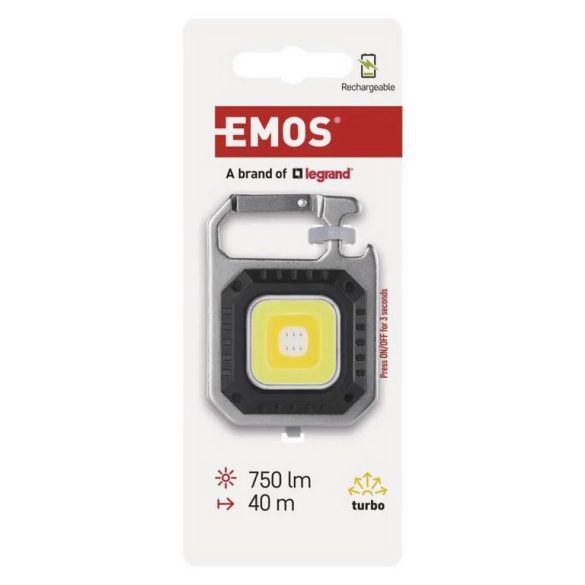 EMOS COB LED TÖLTHETŐ MINI ZSEBLÁMPA-SÖRNYITÓ 750 lm P4714