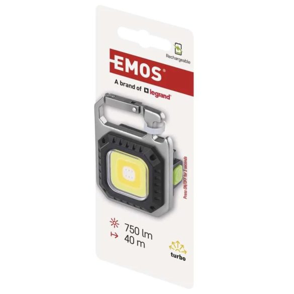 EMOS COB LED TÖLTHETŐ MINI ZSEBLÁMPA-SÖRNYITÓ 750 lm P4714
