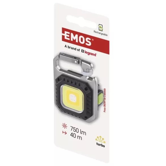 EMOS COB LED TÖLTHETŐ MINI ZSEBLÁMPA-SÖRNYITÓ 750 lm P4714