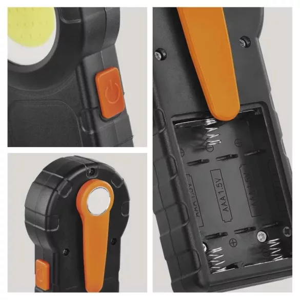 EMOS P4715 LED ZSEBLÁMPA COB  3xAAA