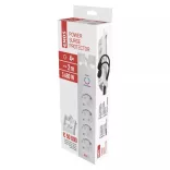 EMOS Túlfeszültség védő 4aljzat 2m 900J SCHUKO P54212