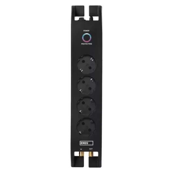 EMOS TÚLFESZÜLTSÉG VÉDŐ 4ALJ. 2M 1800J SCHUKO P54222
