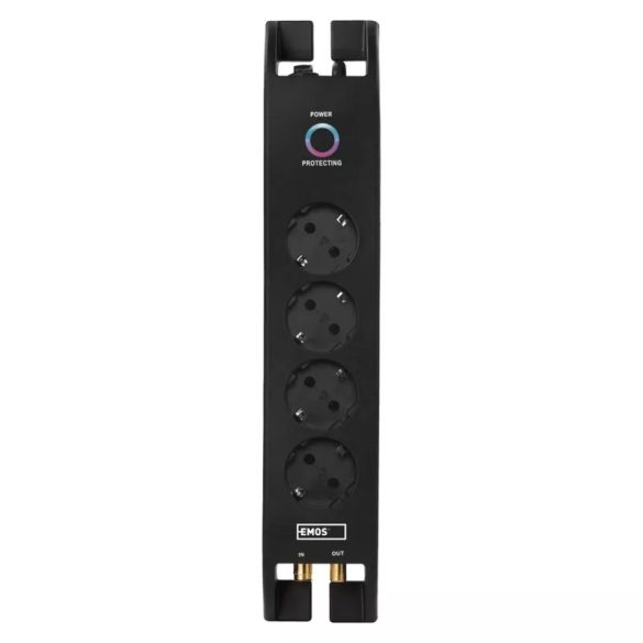 EMOS TÚLFESZÜLTSÉG VÉDŐ 4ALJ. 2M 1800J SCHUKO P54222