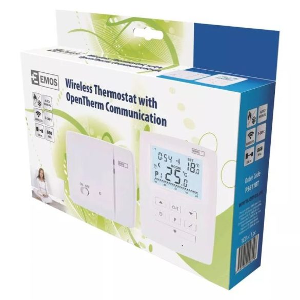 EMOS VEZETÉK NÉLKÜLI TERMOSZTÁT P5611OT