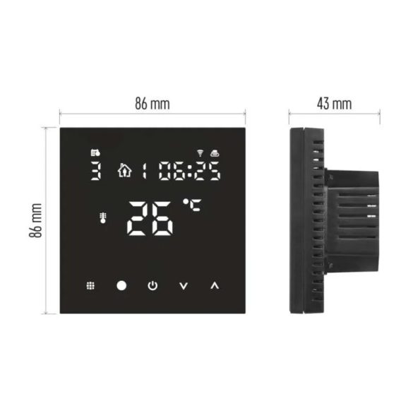 GOSMART PROGRAMOZHATÓ PADLÓTERMOSZTÁT WI-FI-VEL  P56201BUF