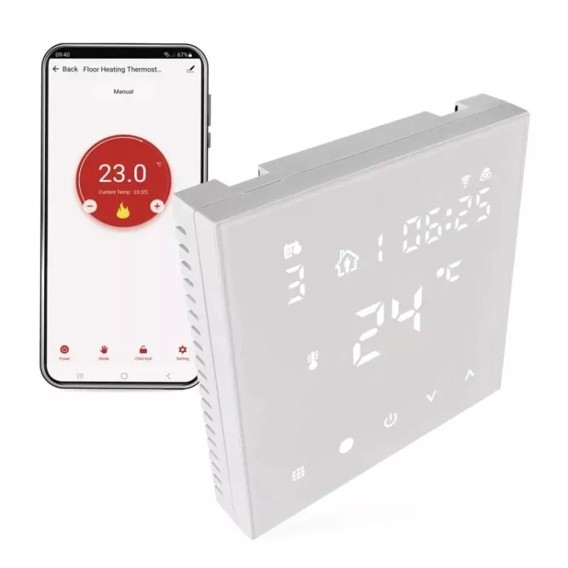 GOSMART PROGRAMOZHATÓ VEZETÉKES PADLÓTERMOSZTÁT P56201UF - D