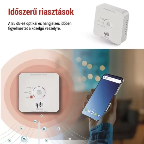 EMOS GoSmart szén-monoxid érzékelő TCS0101W wifivel P56400S