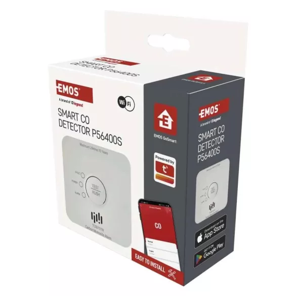 EMOS GoSmart szén-monoxid érzékelő TCS0101W wifivel P56400S