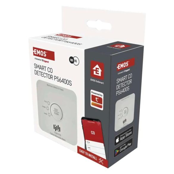 GoSmart EMOS szén-monoxid érzékelő TCS0101W wifivel P56400S