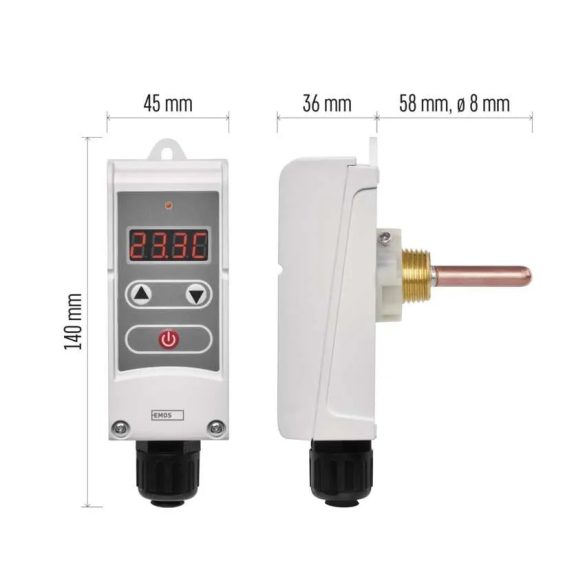 EMOS MERÜLŐHÜVELYES CSŐTERMOSZTÁT P5686