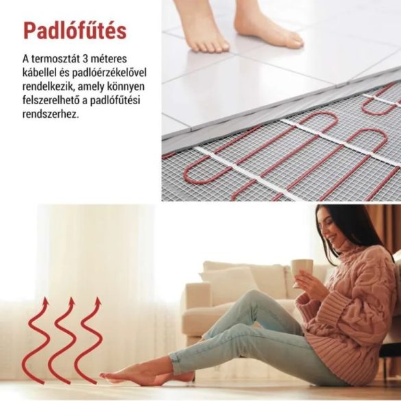 EMOS GoSmart Programozható vezetékes szobatermosztát WiFi-vel P56S01