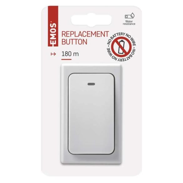 Kültéri tartalék nyomógomb P5729 csengőhöz, elem nélküli P5729T