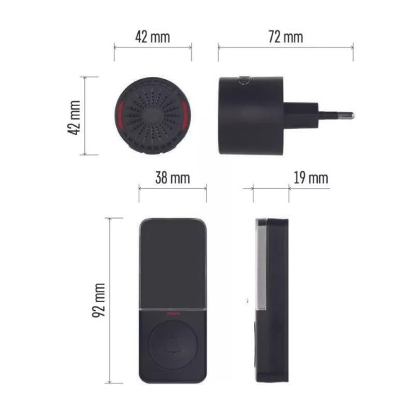 EMOS Vezeték nélküli csengő P5734B