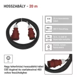 EMOS 3 FÁZISÚ HOSSZABBÍTÓ 20m 5X2,5mm vezetékkel 400V/16A PM0904