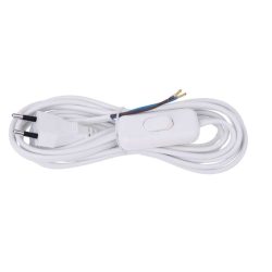   EMOS SZERELHETŐ VEZETÉK 2x0,75 FEHÉR KAPCSOLÓVAL 3m, S08273