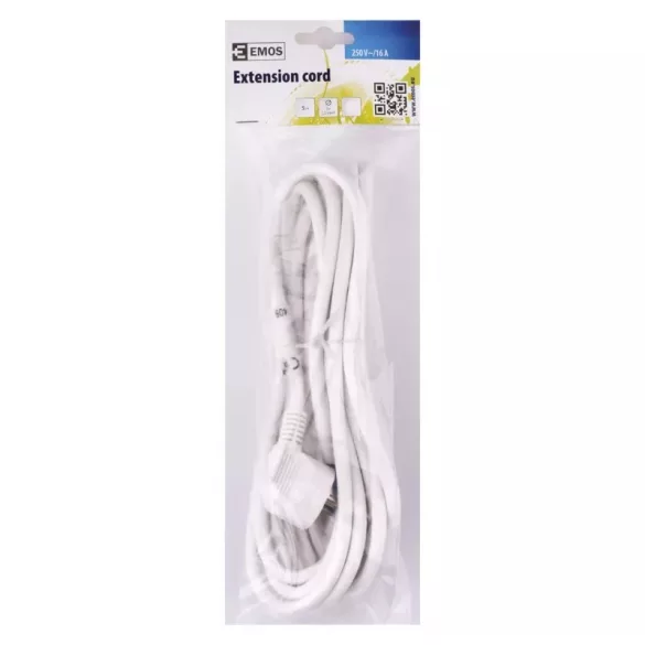 EMOS Szerelhető vezeték 3x1.5 5m fehér S14325