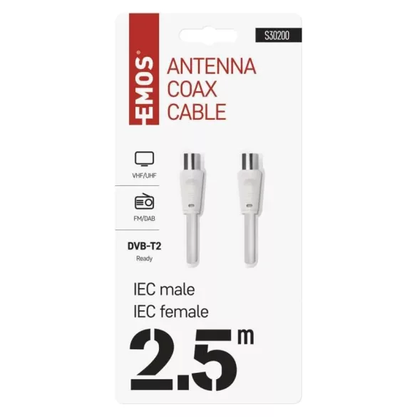 ANTENNA KOAX KÁBEL 2,5M