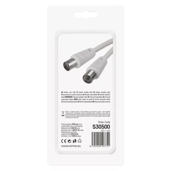 ANTENNA KOAX KÁBEL 5M