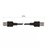 EMOS USB KÁBEL 2.0 A DUGÓ- MICRO B  2M FEKETE S70200