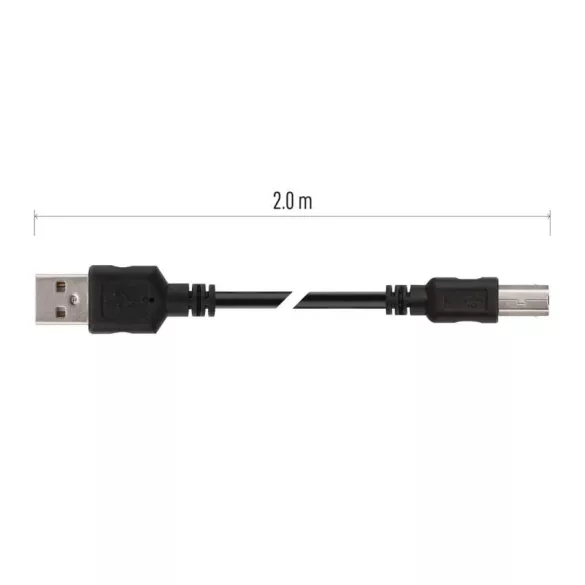 EMOS USB kábel 2.0 A – B csatlakozó 2m