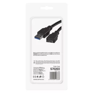 EMOS USB kábel 3.0 A csatlakozó – micro B csatlakozó 1m S70203