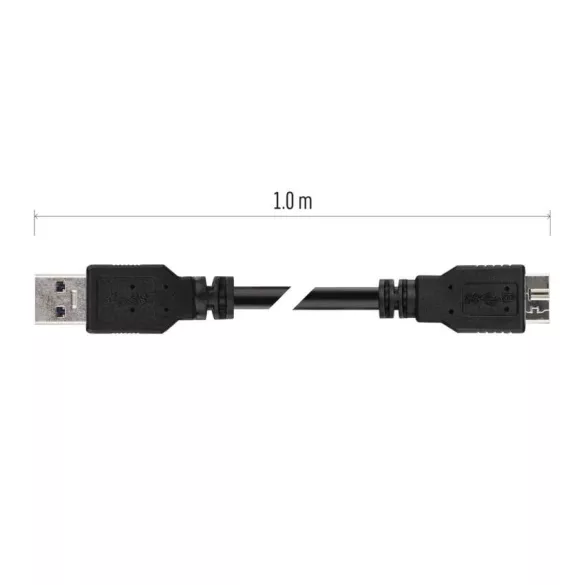 EMOS USB kábel 3.0 A csatlakozó – micro B csatlakozó 1m S70203