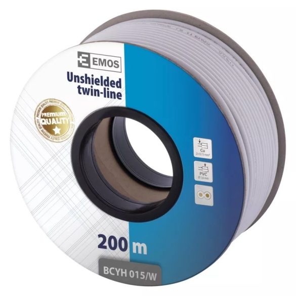 EMOS Hangfalkábel 2*0.15mm fehér S8131