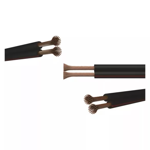 EMOS Hangfalkábel 2*0.75mm fekete/piros S8270