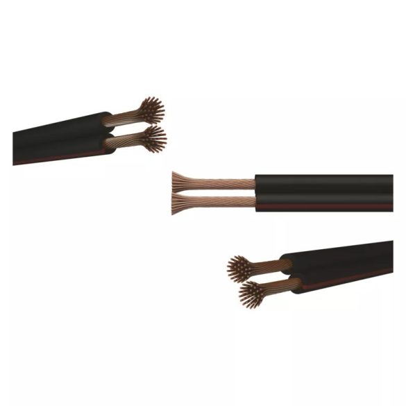 EMOS Hangfalkábel 2*0.75mm fekete/piros S8270