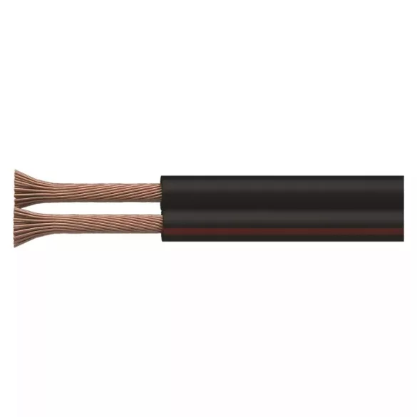 EMOS Hangfalkábel 2*1.00mm fekete/piros 100m S8280