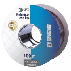 EMOS Hangfalkábel 2*1.50mm fekete/piros S8290