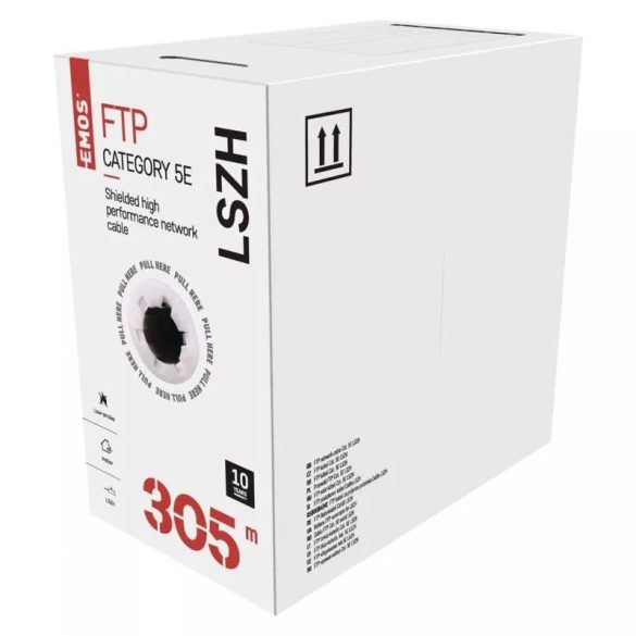 EMOS FTP KÁBEL CAT 5 LSZH 305m S9222