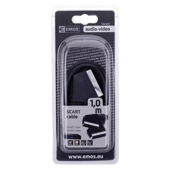 EMOS Scart kábel 1m high speed SB2001