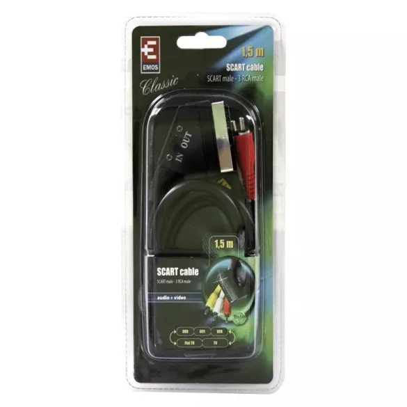 EMOS Scart kábel 1.5m high speed SB2101