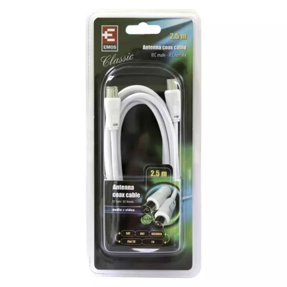 EMOS Antenna koax kábel 2,5m SB3002