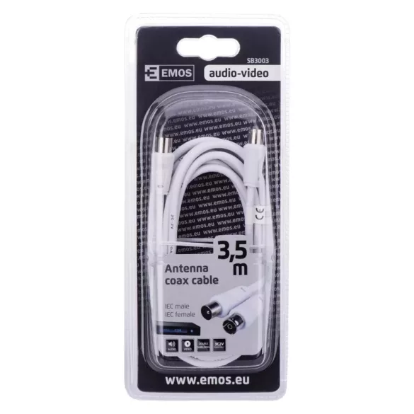 EMOS Antenna koax kábel 3,5m SB3003