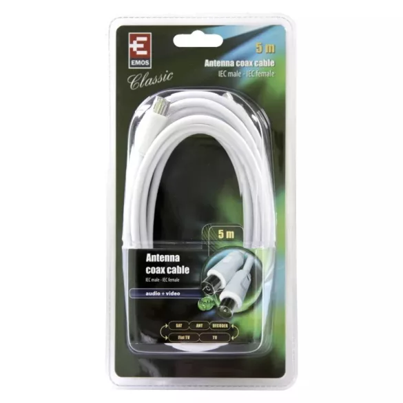 EMOS Antenna koax kábel 5m SB3005