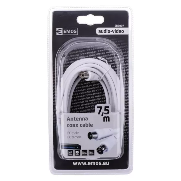 EMOS Antenna koax kábel 7,5m SB3007