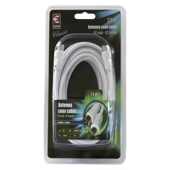 EMOS Antenna koax kábel 7,5m SB3007