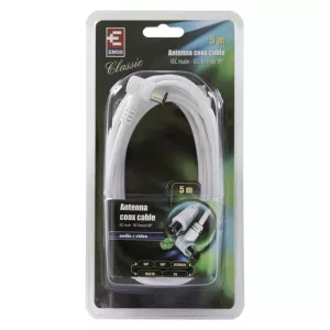 EMOS Antenna koax kábel 90° 5m SB3105
