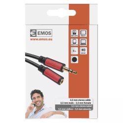 EMOS Jack kábel 3.5mm ST dugó-3.5mm ST dugalj 5m SM5105
