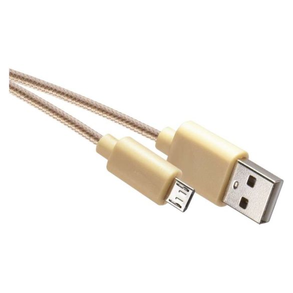 EMOS USB KÁBEL 2.0 A dugó - micro B ARANY 1m SM7006Y