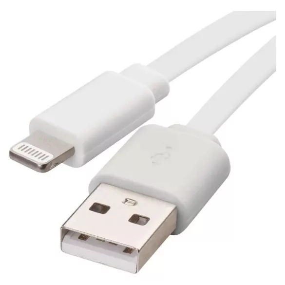 EMOS USB KÁBEL 2.0 A DUGÓ - i16P DUGÓ 1M FEHÉR SM7013W