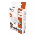 IPhone töltő- és adatkábel USB-C 2.0 / Lightning MFi, 1 m, fehér SM7015W