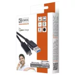 EMOS USB KÁBEL 3.0 A DUGÓ - 3.1 C DUGÓ 1M FEKETE SM7021BL