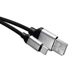 EMOS USB KÁBEL 2.0 A DUGÓ - C DUGÓ 1M FEKETE SM7025BL