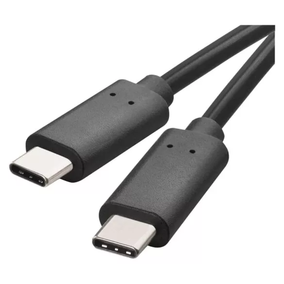 EMOS töltő- és adatkábel 2.0 USB-C / USB-C, 1 m, fekete SM7028BL